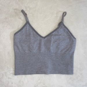 Grey Seamless Cami Tank Top